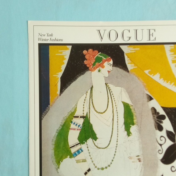 VOGUE POSTER NEW YORK WINTER FASHIONS NOV 1 1921 - Picture 2 of 10
